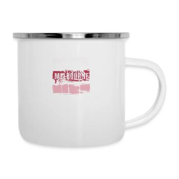 Melbourne Florida Urlaub Souvenir Zusammenfassung - Emaille-Tasse - Weiß - Rechts