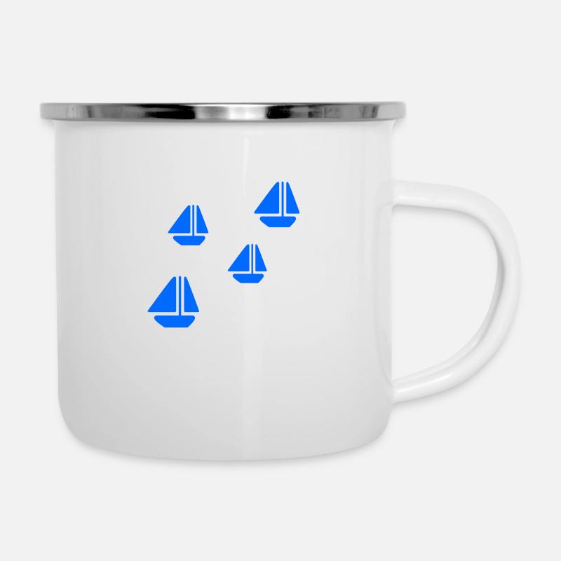 SAILING BOATS - Camper Mug - white