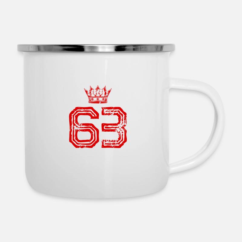 63 Number crown - Camper Mug - white