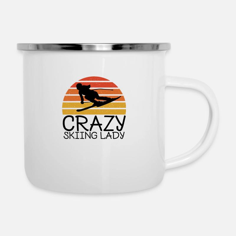 Skier - Camper Mug - white