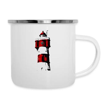Phare Roter Sand2 - Tasse émaillée - blanc - Droite