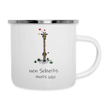 Giraffe - I have to fuck it! black - Camper Mug - white - Right