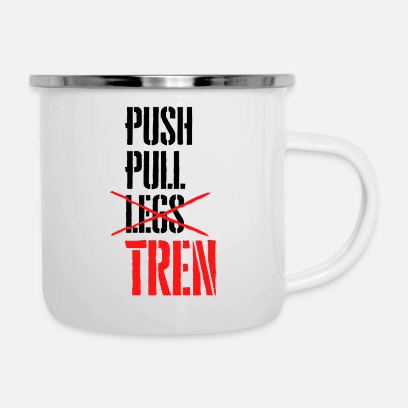 Push Pull Tren - Camper Mug - white