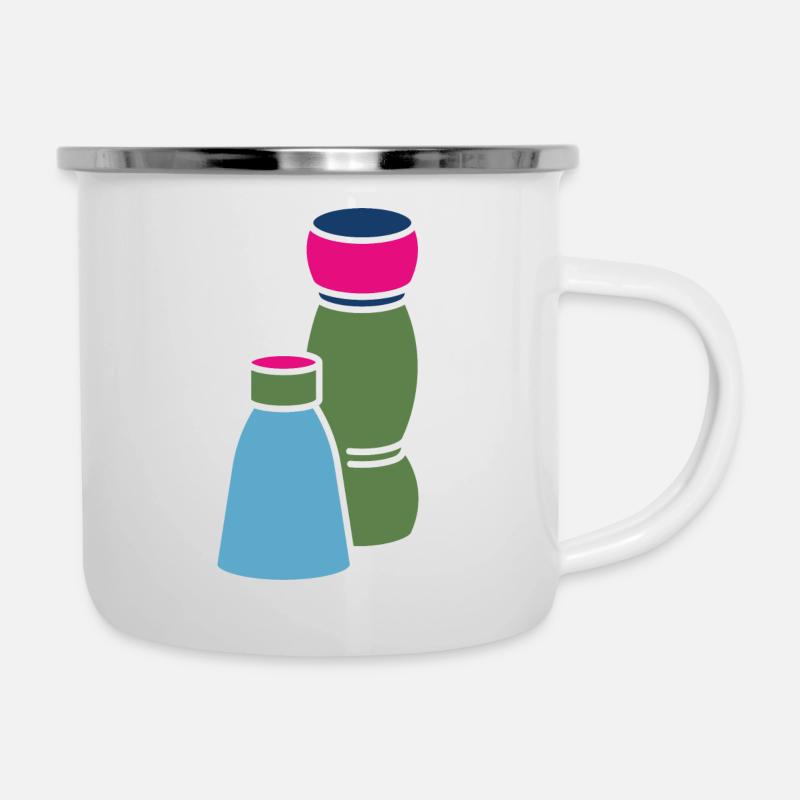 Salt and pepper - Camper Mug - white