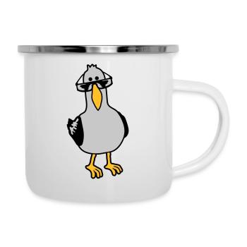 Lunettes de soleil Cool View Seagull - Tasse émaillée - blanc - Droite