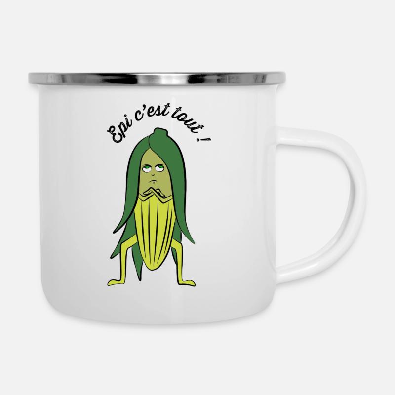 Epi c'est tout en couleur - Tasse émaillée - blanc