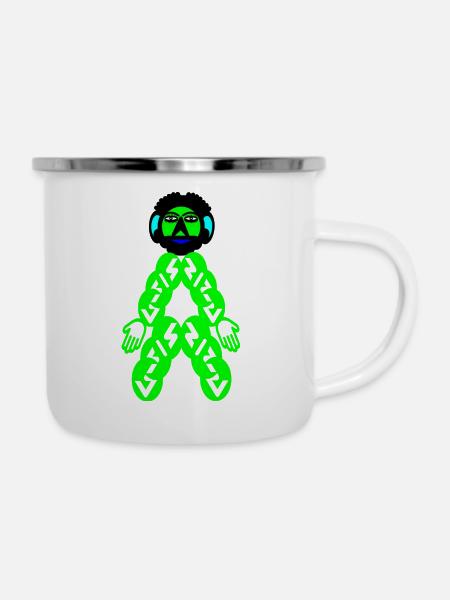 Yahoo (Englisch) - Emaille-Tasse - Weiß