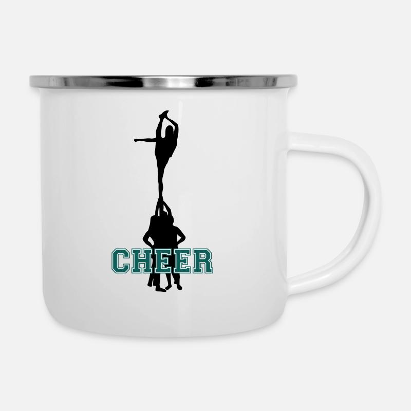 Cheerleading, Cheer - Emaille-Tasse - Weiß