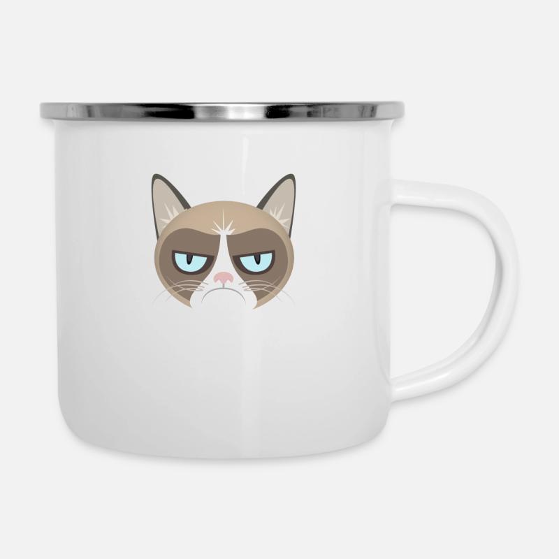 Grumpy Cat - Camper Mug - white