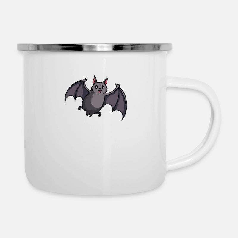 Bad Fly - Emaille-Tasse - Weiß