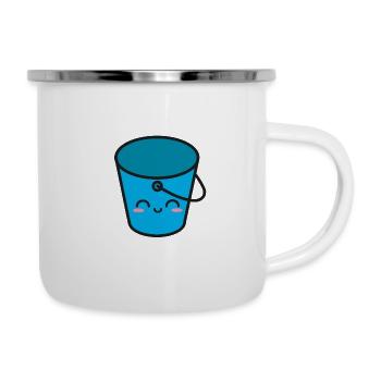 Cute bucket household - Camper Mug - white - Right