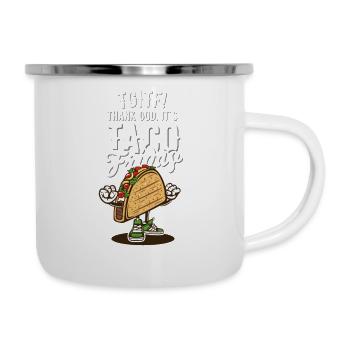 Taco Fredag Norge Saying TGITF - Camper Mug - white - Right