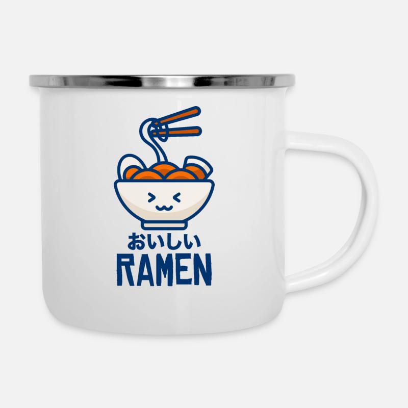 Ramen - Emaille-Tasse - Weiß