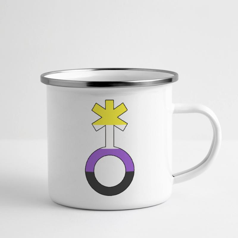 Non-binary symbol non-binary non-binary gender Camper Mug