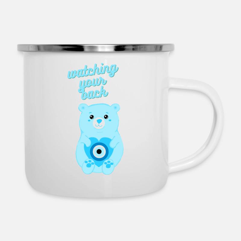 Mauvais Oeil Protection Ours - Tasse émaillée - blanc