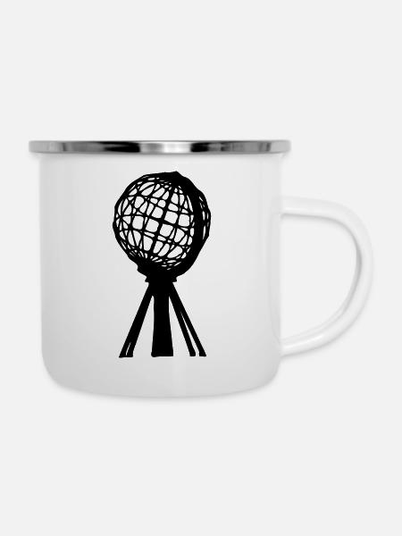 Nordkap - Emaille-Tasse - Weiß
