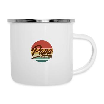 J’adore mon design Papa Steel Worker Ironworker - Tasse émaillée - blanc - Droite