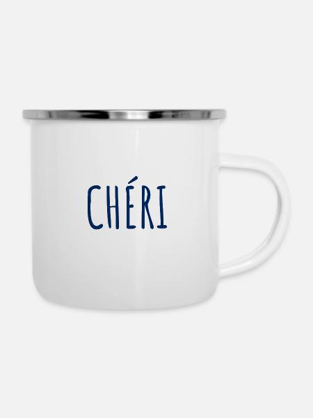 Schatz. - Emaille-Tasse - Weiß