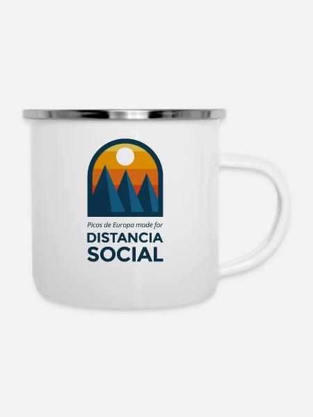 Social distance - Camper Mug - white