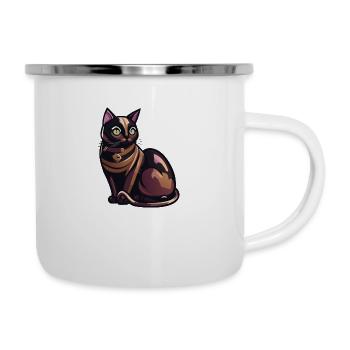 Luxurious Cat (Magical Animals Collection) - Camper Mug - white - Right