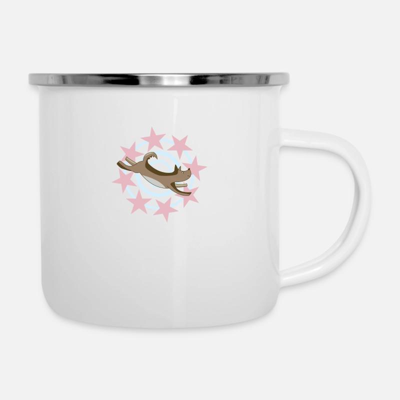 Emmana with pink stars - Camper Mug - white