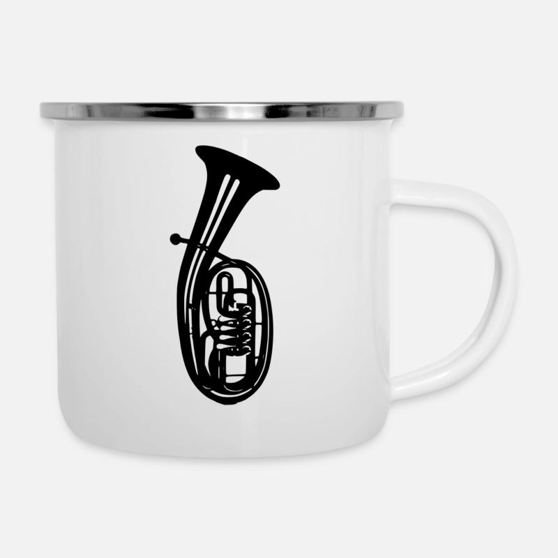 tenor horn - Camper Mug - white