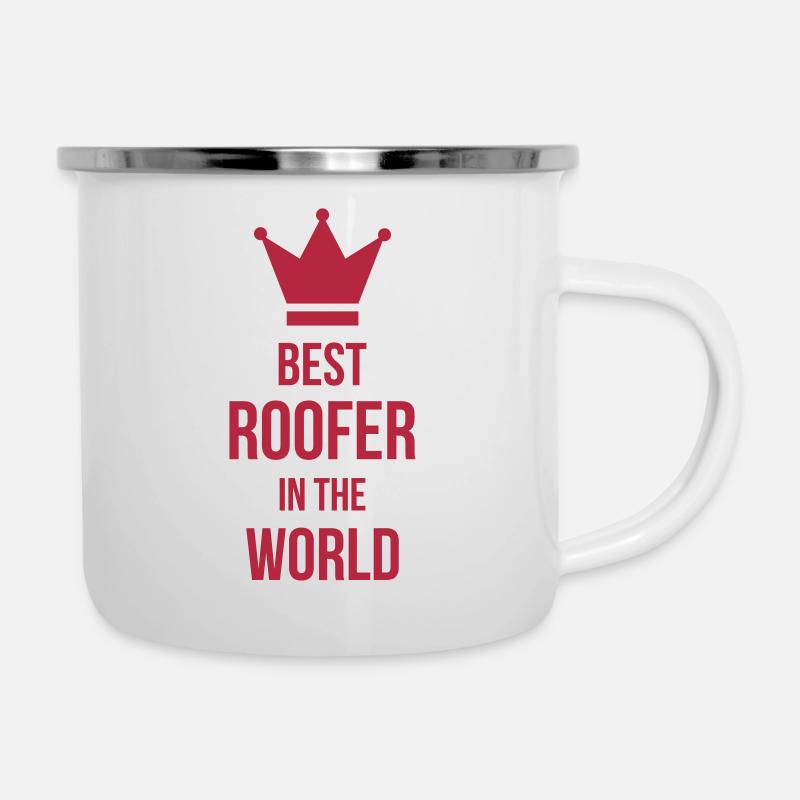 Roofer / Roof / Roofing / Couvreur / Dachdecker - Camper Mug - white