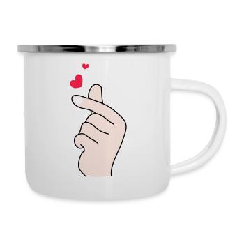 Finger hearts 2 - Camper Mug - white - Right