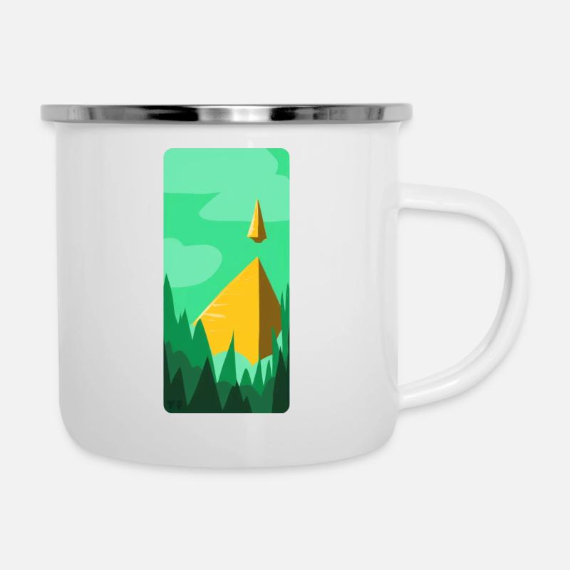 Multi pyramid - Camper Mug - white
