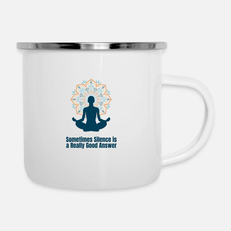 Sometimes Silence is a Really Good Answer - Emaille-Tasse - Weiß
