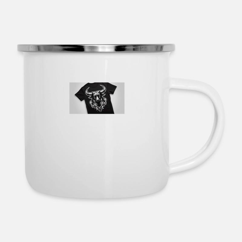 Designer 10 - Emaille-Tasse - Weiß