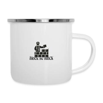 Brick by Brick - Meme Saying - Camper Mug - white - Right