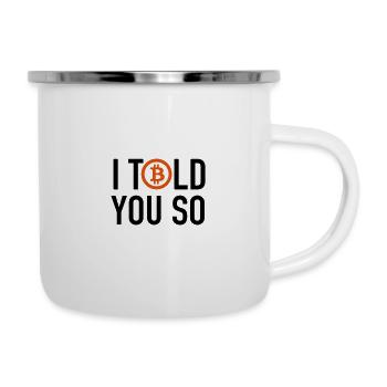I Told You So - Bitcoin BTC Crypto - Camper Mug - white - Right