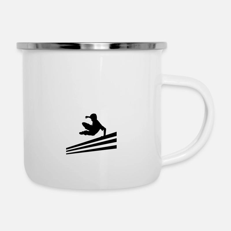 PARKOUR - Tasse émaillée - blanc
