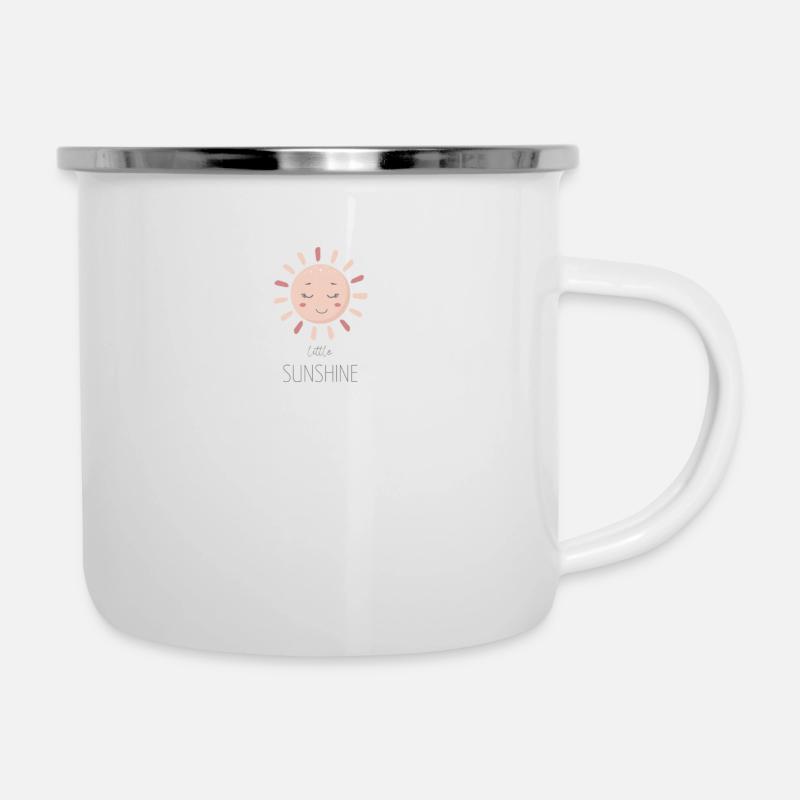 Peu de soleil - Tasse émaillée - blanc