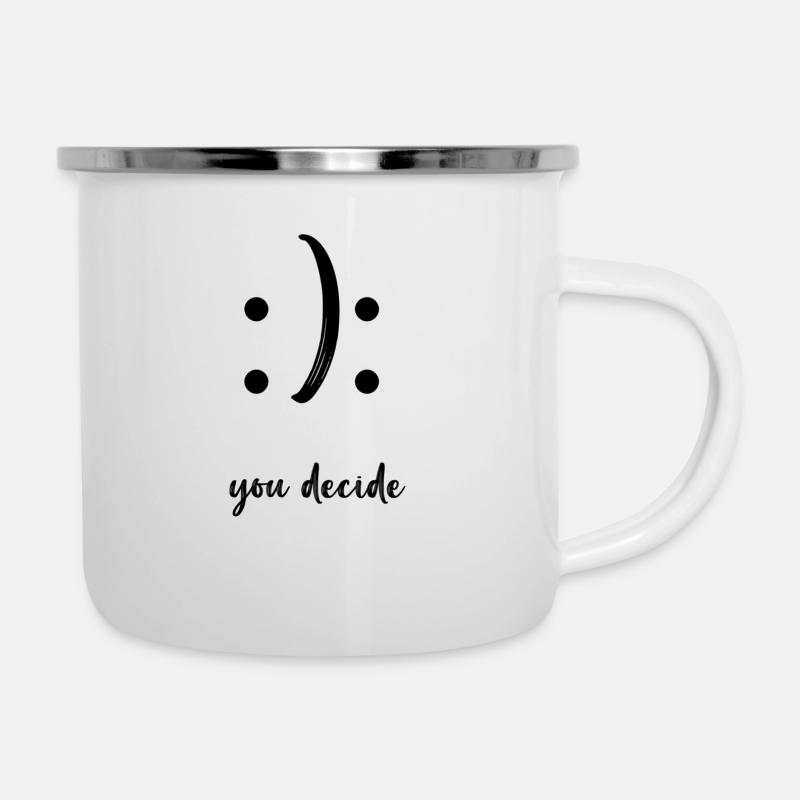 you decide - Camper Mug - white
