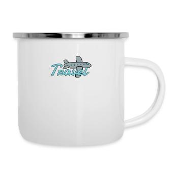 Voyage - Tasse émaillée - blanc - Droite