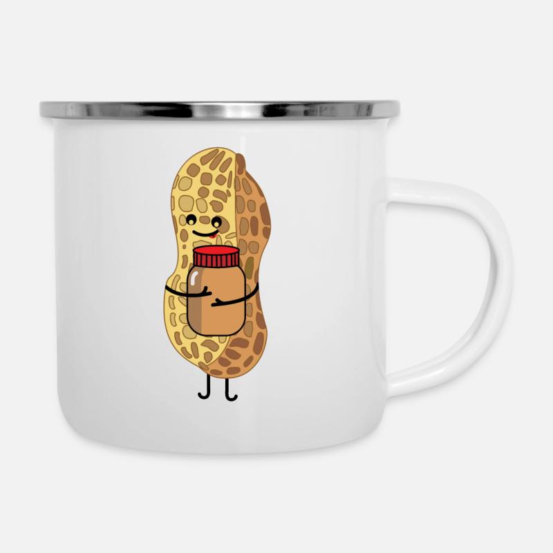 Arachide Douce (b) - Tasse émaillée - blanc