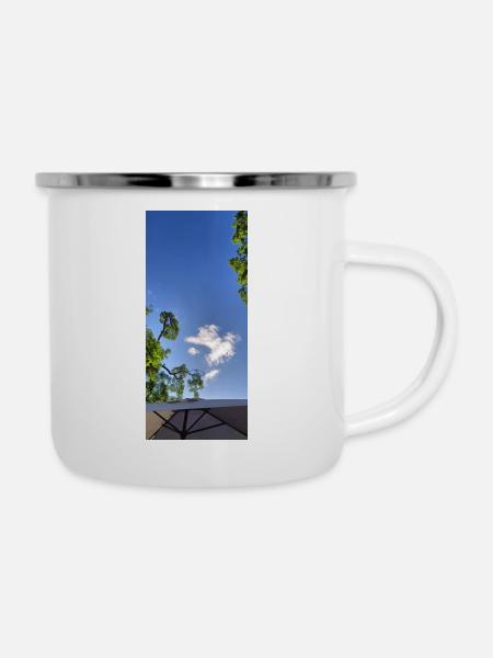 Himmel, aussicht - Emaille-Tasse - Weiß