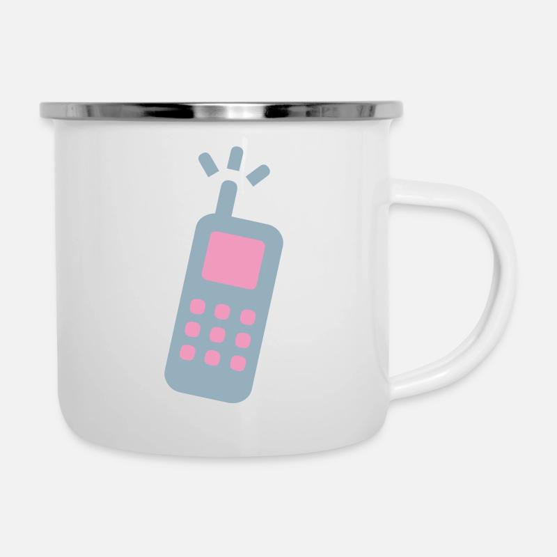 phone cellphone cell phone landline - Camper Mug - white