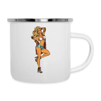 Pin up Girl Cider - Camper Mug - white - Right