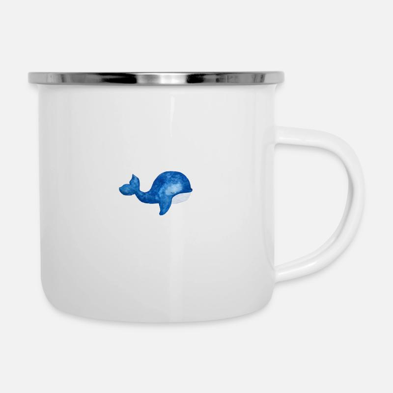 Dein Trauerwal - Emaille-Tasse - Weiß