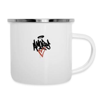 amore graffiti - Tasse émaillée - blanc - Droite