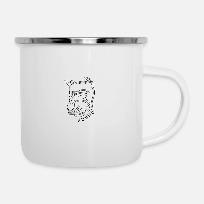 Chiot Style 03 - Tasse émaillée - blanc