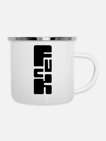 Fuck - Emaille-Tasse - Weiß