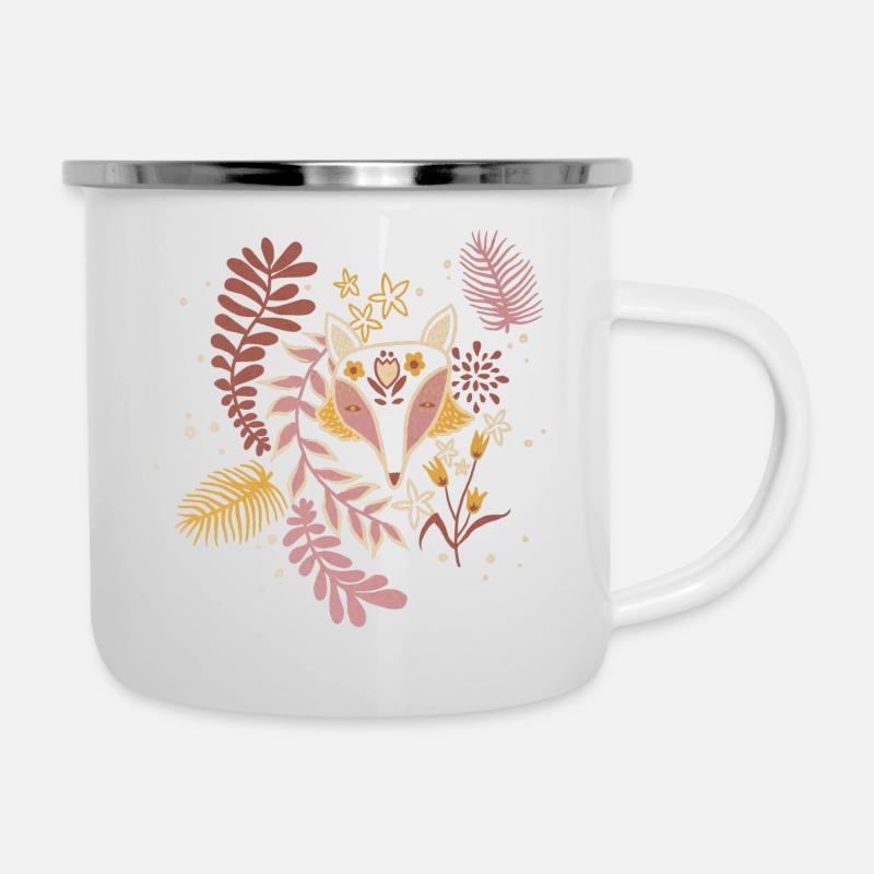 Pink fox - Camper Mug - white