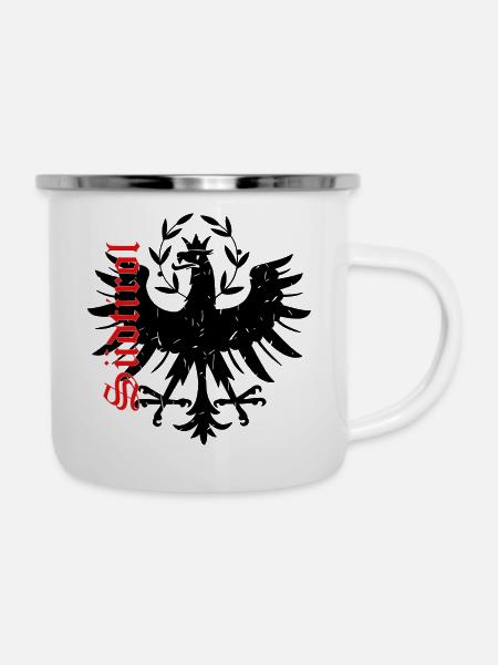 Südtirol - Emaille-Tasse - Weiß