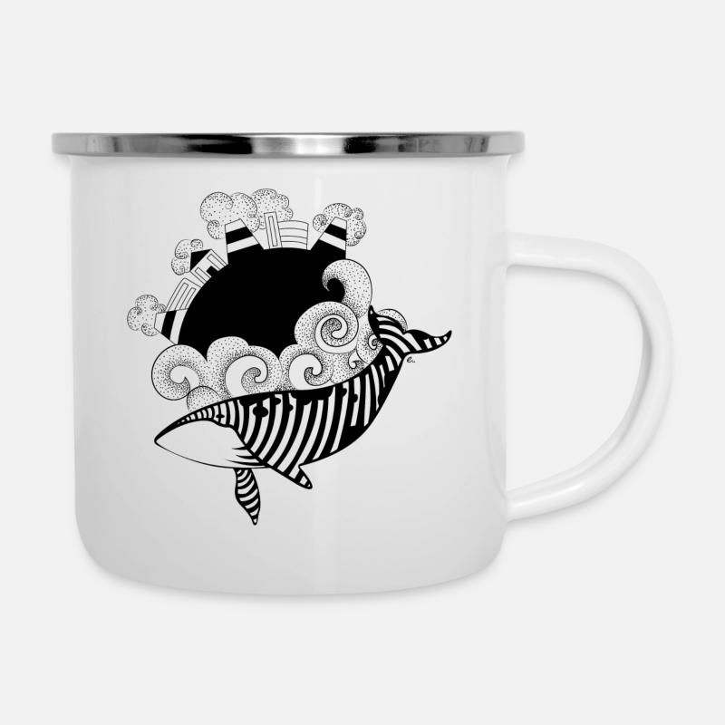 Notre planète - Tasse émaillée - blanc