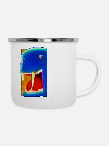BLUe - Emaille-Tasse - Weiß