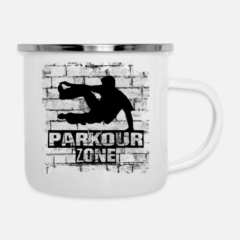 Parkour - Tasse émaillée - blanc